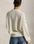 Polo Ralph Lauren пуловер дамски от вълна бежов 211B17767