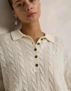 Polo Ralph Lauren пуловер дамски от вълна бежов 211B17767