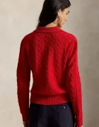 Polo Ralph Lauren пуловер дамски от вълна червен 211972132