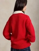 Polo Ralph Lauren пуловер дамски от вълна червен 211B17749