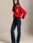 Polo Ralph Lauren пуловер дамски от вълна червен 211B17749