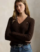 Polo Ralph Lauren пуловер дамски от вълна кафяв 211971866