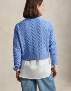 Polo Ralph Lauren пуловер дамски от вълна син 211B17734