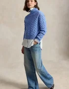 Polo Ralph Lauren пуловер дамски от вълна син 211B17734
