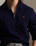 Polo Ralph Lauren пуловер дамски от вълна тъмносин 211972130