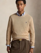 Polo Ralph Lauren пуловер мъжки от памук бежов 710810846