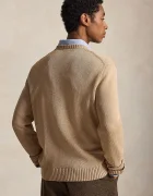 Polo Ralph Lauren пуловер мъжки от памук бежов 710810846