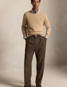 Polo Ralph Lauren пуловер мъжки от памук бежов 710810846