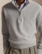Polo Ralph Lauren пуловер мъжки от памук сив 710B18060