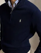 Polo Ralph Lauren пуловер мъжки от памук тъмносин 710859939