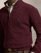 Polo Ralph Lauren пуловер мъжки от вълна бордо 710876766