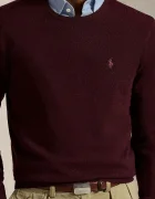 Polo Ralph Lauren пуловер мъжки от вълна бордо 710974148