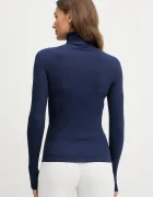 Polo Ralph Lauren Пуловер в тъмносиньо от лека материя с поло 211976982