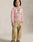 Polo Ralph Lauren пуловер за деца от памук розов 312B17822001