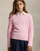 Polo Ralph Lauren пуловер за деца от памук розов 313901316010
