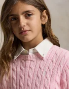 Polo Ralph Lauren пуловер за деца от памук розов 313901316010