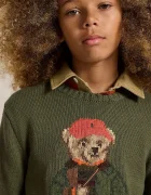 Polo Ralph Lauren пуловер за деца от памук зелен 323B26124001