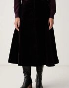 Polo Ralph Lauren разкроена пола от джинс виолетова 211B17568