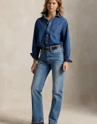 Polo Ralph Lauren риза дамска от деним синя 211B17146