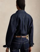 Polo Ralph Lauren риза дамска от деним тъмносиня 211B17136