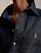 Polo Ralph Lauren риза дамска от деним тъмносиня 211B17136