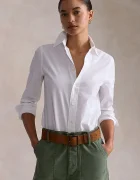 Polo Ralph Lauren риза дамска от памук с еластан бяла 211941509