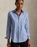 Polo Ralph Lauren риза дамска от памук с еластан синя 211941509