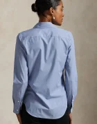 Polo Ralph Lauren риза дамска от памук с еластан синя 211941509