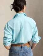 Polo Ralph Lauren риза дамска от памук синя 211B28999