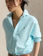 Polo Ralph Lauren риза дамска от памук синя 211B28999
