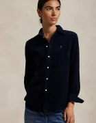 Polo Ralph Lauren риза дамска от памук тъмносиня 211A93203