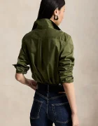 Polo Ralph Lauren риза дамска от памук зелена 211A92177