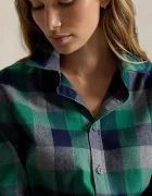 Polo Ralph Lauren риза дамска от памук зелена 211B36268