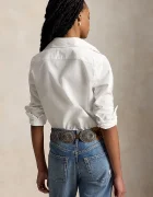 Polo Ralph Lauren Риза дамска в бяло със стандартна кройка с класическа яка 211941520
