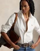 Polo Ralph Lauren Риза дамска в бяло със стандартна кройка с класическа яка 211941520