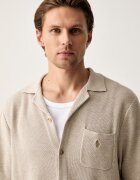 Polo Ralph Lauren риза мъжка от памук бежова 710P04442