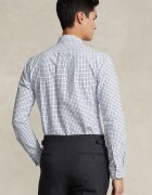 Polo Ralph Lauren риза мъжка от памук бяла на каре 710922273