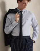 Polo Ralph Lauren риза мъжка от памук синя 710B16697