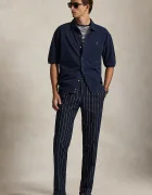 Polo Ralph Lauren риза мъжка от памук тъмносиня 710B18514
