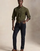 Polo Ralph Lauren риза мъжка от памук зелена 710805564