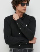 Polo Ralph Lauren риза мъжка памучна черна 710654408