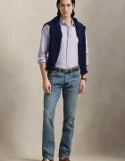 Polo Ralph Lauren риза мъжка памучна виолетова 710805562