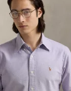 Polo Ralph Lauren риза мъжка памучна виолетова 710805562