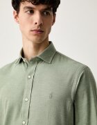 Polo Ralph Lauren риза мъжка с памук зелена 710B22592