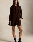 Polo Ralph Lauren рокля от памук кафява 211B22153
