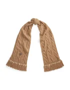 Polo Ralph Lauren шал дамски от вълнена материя кафяв 455P18119