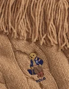 Polo Ralph Lauren шал дамски от вълнена материя кафяв 455P18119