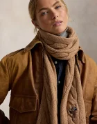 Polo Ralph Lauren шал дамски от вълнена материя кафяв 455P18119