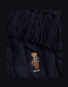Polo Ralph Lauren шал дамски от вълнена материя тъмносин 455P18119