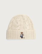 Polo Ralph Lauren шапка дамска от вълнена материя бежова 455P23848